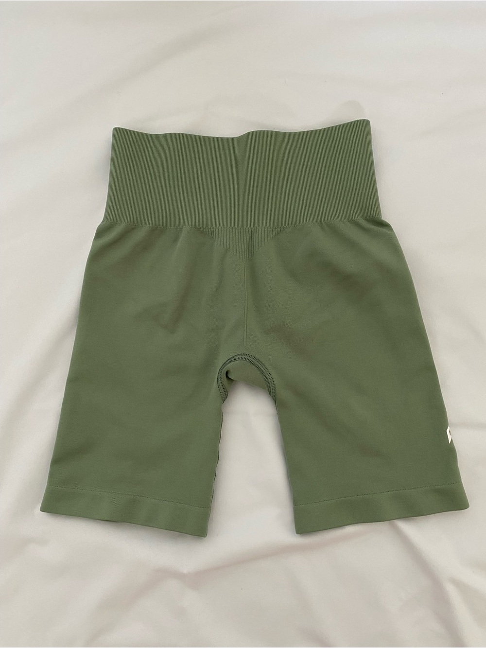 Oner Active Olive Green High-Waist Athletic Bike Shorts Sz Small - Picture 5 of 6